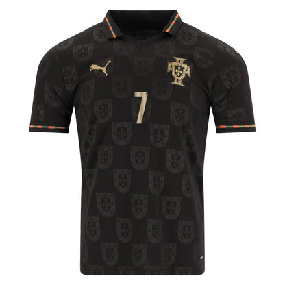Portugal World Cup Fan Jersey Black Panther 2026 #7 Ronaldo